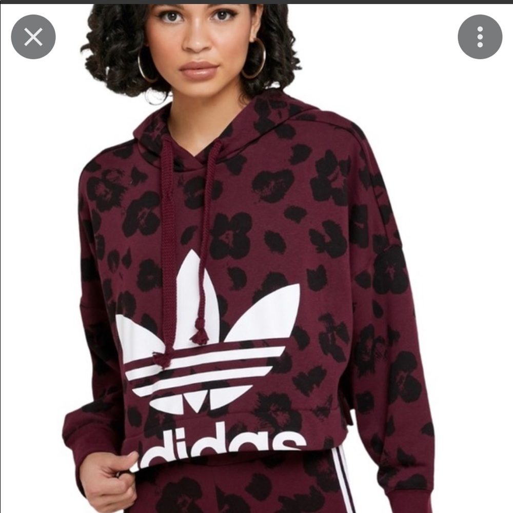 Adidas crop hoodie